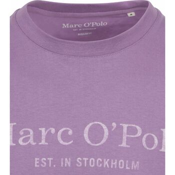 Marc O'Polo T-Shirt Logo Paars Bordeau