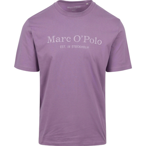 Textiel Heren T-shirts & Polo’s Marc O'Polo T-Shirt Logo Paars Bordeau