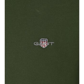Gant Shield Piqué Poloshirt Donkergroen Groen