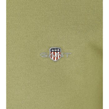 Gant Shield Piqué Poloshirt Lichtgroen Groen