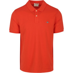 Textiel Heren T-shirts & Polo’s Gant Shield Piqué Poloshirt Rood Rood
