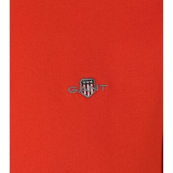 Gant Shield Piqué Poloshirt Rood Rood
