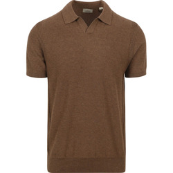 Textiel Heren T-shirts & Polo’s Dstrezzed Polo Riva Mercury Bruin Bruin