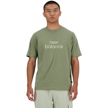 New Balance Sport essentials linear t-shirt Groen