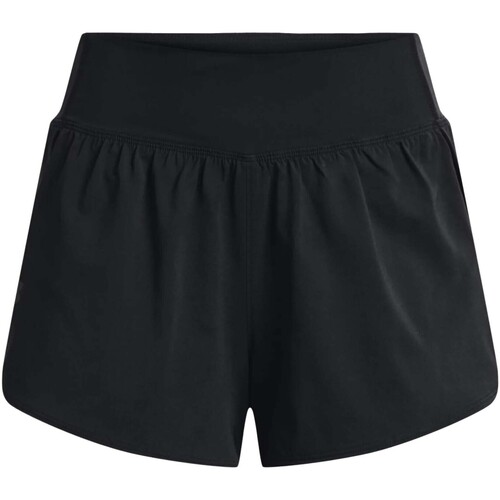 Textiel Dames Korte broeken / Bermuda's Under Armour Flex Woven 2-In-1 Short Zwart