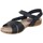 Schoenen Dames Sandalen / Open schoenen Interbios MANDEN  4487 Zwart