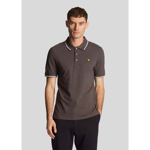 Textiel Heren T-shirts & Polo’s Lyle & Scott Tipped polo shirt Wit