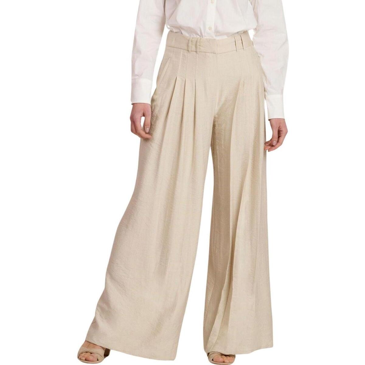 Textiel Dames Broeken / Pantalons Naf Naf  Beige