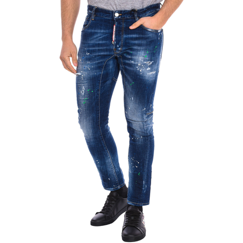 Textiel Heren Broeken / Pantalons Dsquared S71LB0636-S30342-470 Blauw