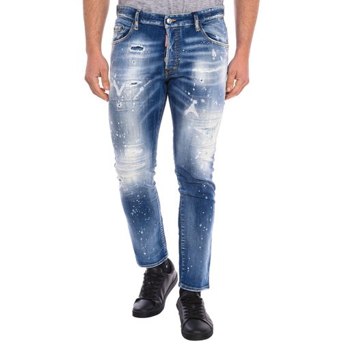 Textiel Heren Broeken / Pantalons Dsquared S74LB1060-S30789-470 Blauw