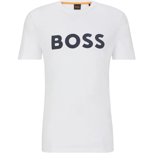 Textiel Heren T-shirts & Polo’s BOSS T-shirt Thinking Wit Zwart