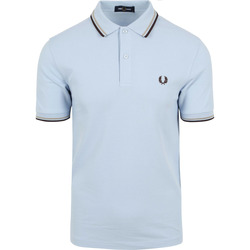 Textiel Heren T-shirts & Polo’s Fred Perry Polo M3600 Lichtblauw V02 Blauw