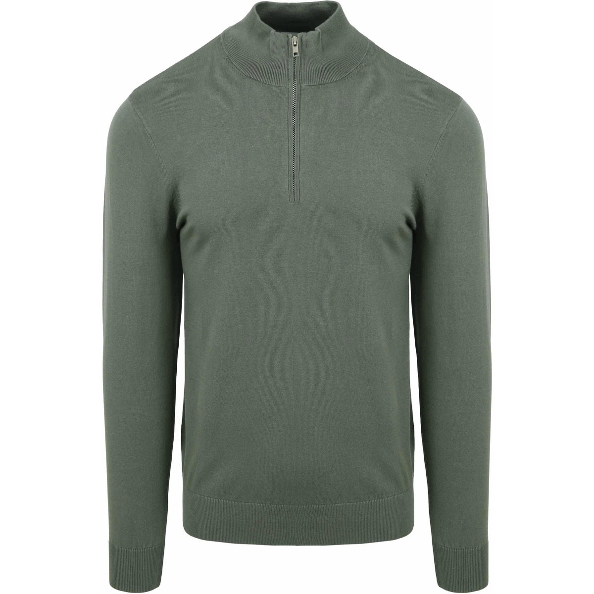 Textiel Heren Sweaters / Sweatshirts Profuomo Half Zip Pullover Luxury Groen Groen