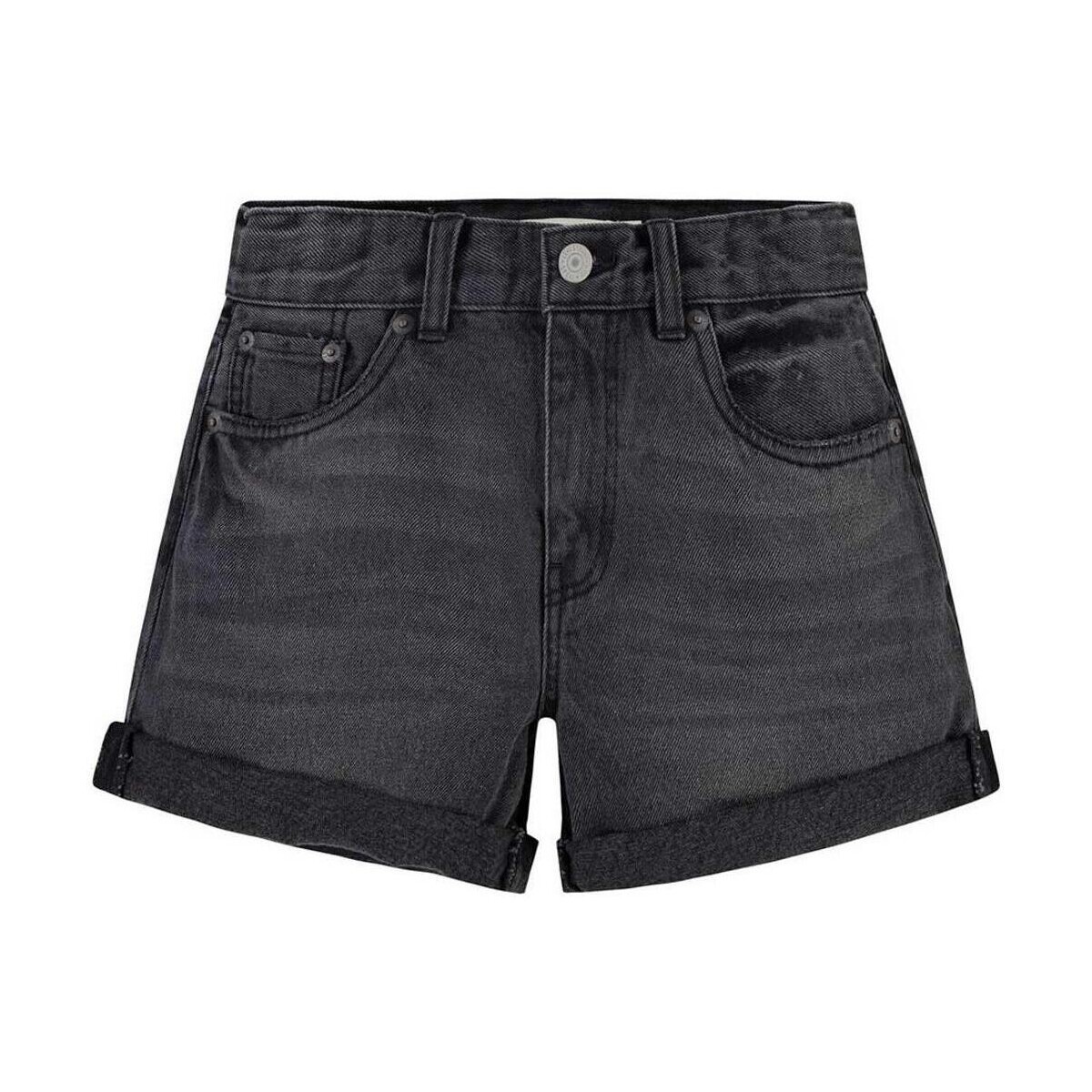 Textiel Meisjes Korte broeken / Bermuda's Levi's  Zwart