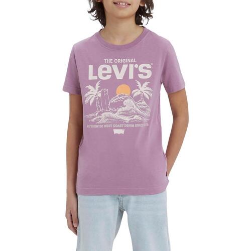 Textiel Jongens T-shirts korte mouwen Levi's  Violet