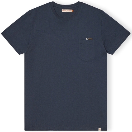 Textiel Heren T-shirts & Polo’s Revolution T-Shirt Regular 1365 SHA - Navy Blauw