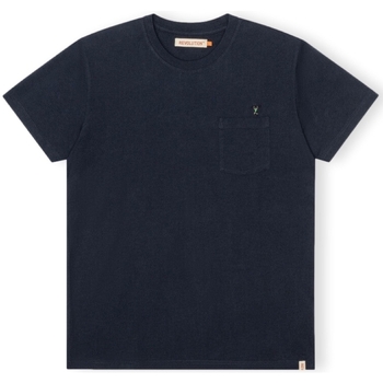 Revolution T-Shirt Regular 1341 WEI - Navy Blauw