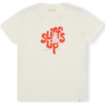 Textiel Heren T-shirts & Polo’s Revolution T-Shirt Regular 1344 SUF - Off White Oranje