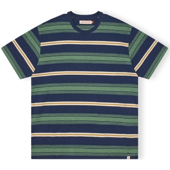 Textiel Heren T-shirts & Polo’s Revolution T-Shirt Loose 1363 - Navy Multicolour