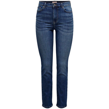Textiel Dames Straight jeans Only  Blauw