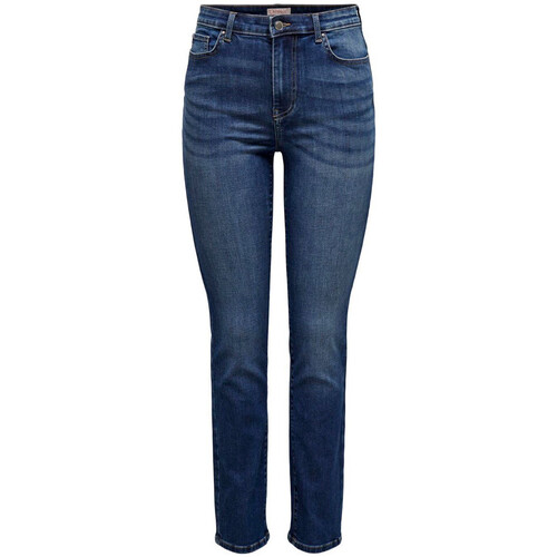 Textiel Dames Straight jeans Only  Blauw