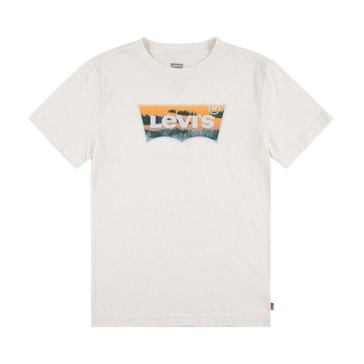 Textiel Jongens T-shirts & Polo’s Levi's  Wit