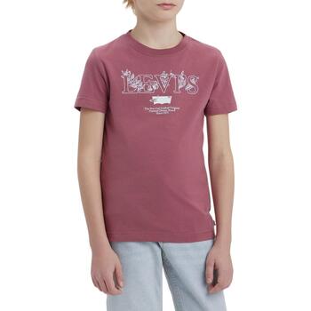 Textiel Jongens T-shirts korte mouwen Levi's  Rood