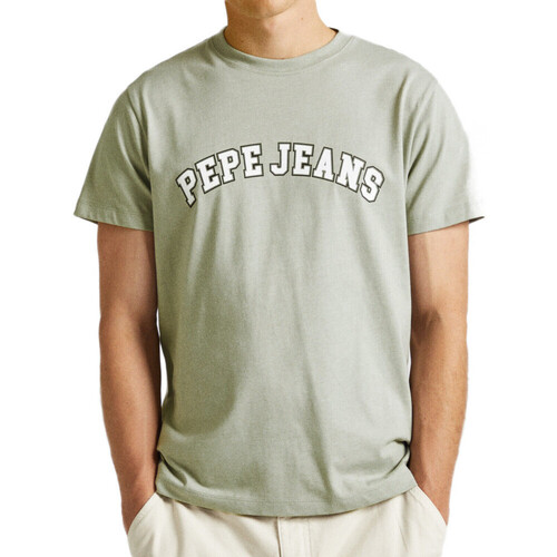 Textiel Heren T-shirts korte mouwen Pepe jeans  Grijs