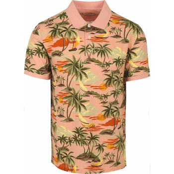 Textiel Heren T-shirts & Polo’s Gant Poloshirt Roze Print Roze