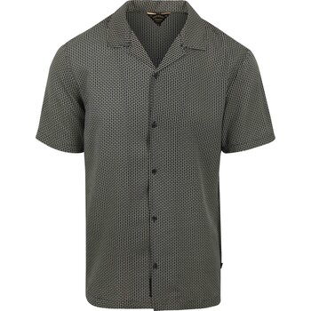 Textiel Heren Overhemden lange mouwen Superdry Overhemd Short sleeve Zwart Lucy Mono Print Zwart