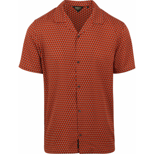 Textiel Heren Overhemden lange mouwen Superdry Overhemd Short sleeve Rood Philomena Red Print Rood