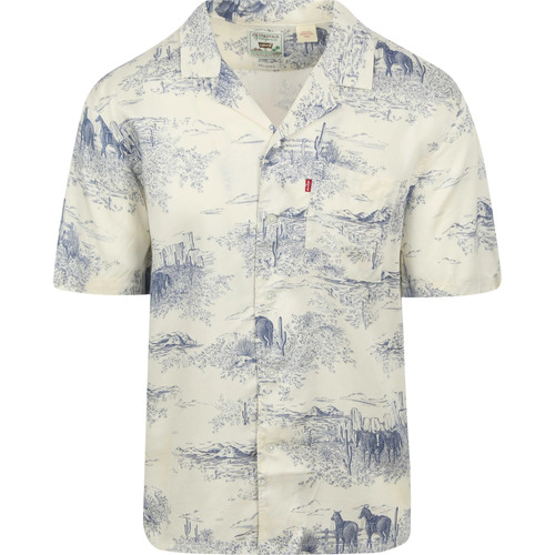 Textiel Heren Overhemden lange mouwen Levi's Overhemd Short Sleeve Off-white Sunset Vintage Multicolour
