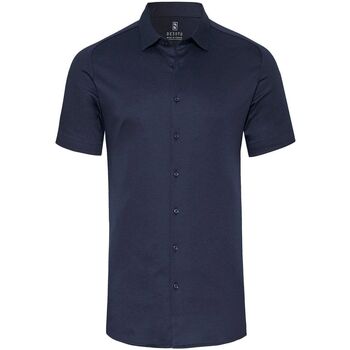 Textiel Heren Overhemden lange mouwen Desoto Short Sleeve Jersey Overhemd Navy Blauw