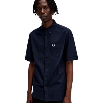 Fred Perry CAMISA HOMBRE OXFORD   M5503 Blauw