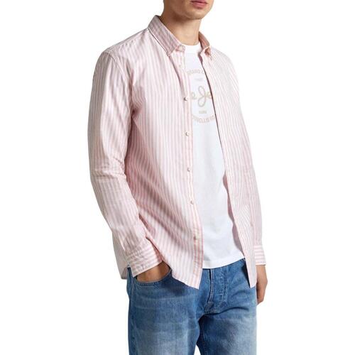 Textiel Heren Overhemden lange mouwen Pepe jeans  Roze