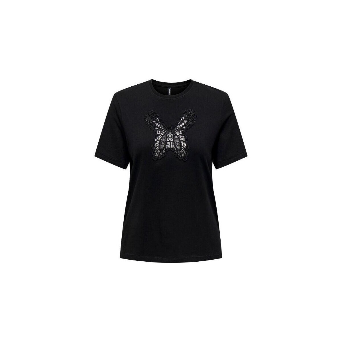 Textiel Dames T-shirts & Polo’s Only 15315344 FLY Zwart
