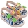 Schoenen Kinderen Sandalen / Open schoenen Melissa MINI  Estrelar + Fábula B Baby Sandals - Beige/Blue Multicolour