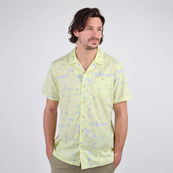 Oxbow Shirt met korte mouwen en Teahupoo-print CAVEA Geel