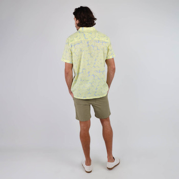 Oxbow Shirt met korte mouwen en Teahupoo-print CAVEA Geel