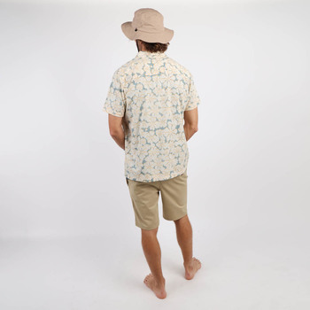 Oxbow Shirt met korte mouwen en Teahupoo-print CAVEA Bruin