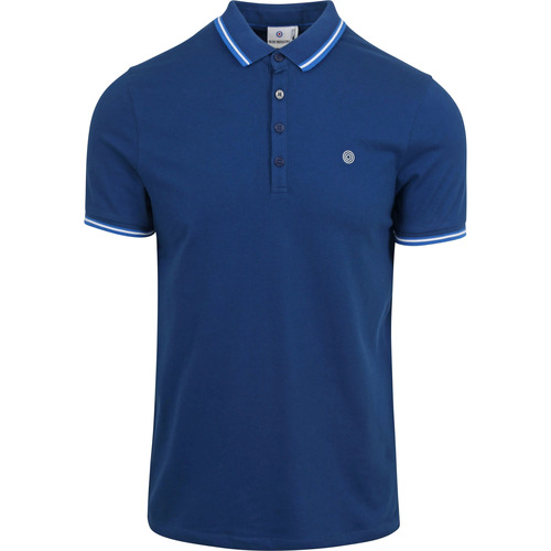 Textiel Heren T-shirts & Polo’s Blue Industry Piqué Poloshirt Royal Blauw Blauw
