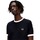 Textiel Heren T-shirts korte mouwen Fred Perry CAMISETA HOMBRE CINTA LOGO FRED PERY M4620 Zwart