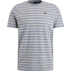Textiel Heren T-shirts & Polo’s Vanguard T-Shirt Strepen Grijs Blauw Grijs