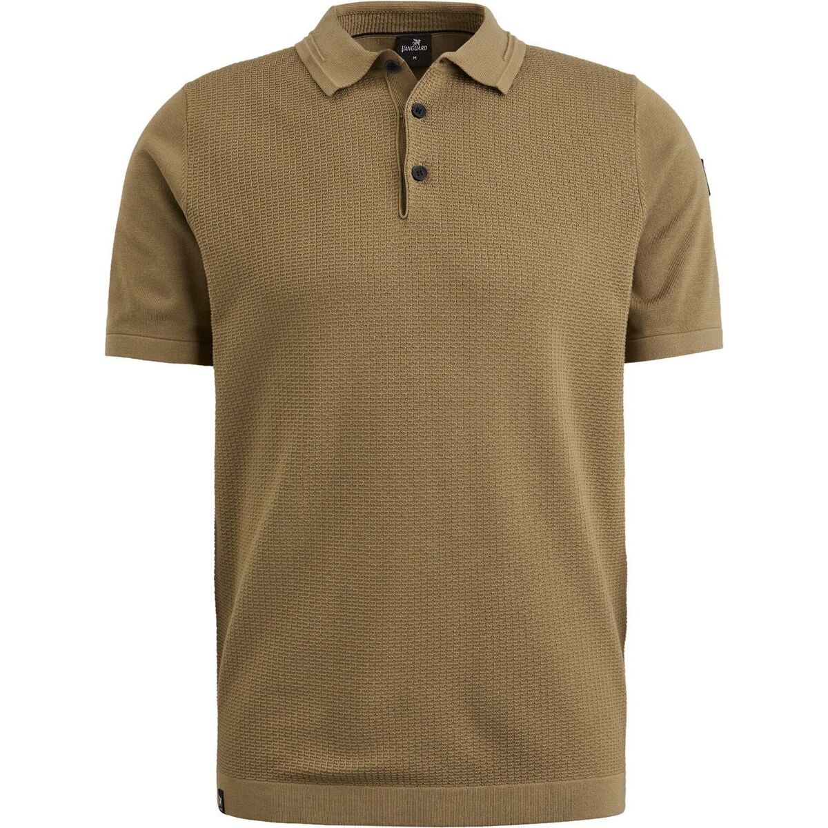 Textiel Heren T-shirts & Polo’s Vanguard Knitted Poloshirt Bruin Bruin