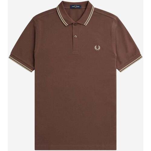 Textiel Heren T-shirts & Polo’s Fred Perry Twin tipped  shirt Grijs