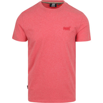 Textiel Heren T-shirts & Polo’s Superdry Classic T-Shirt Melange Roze Roze