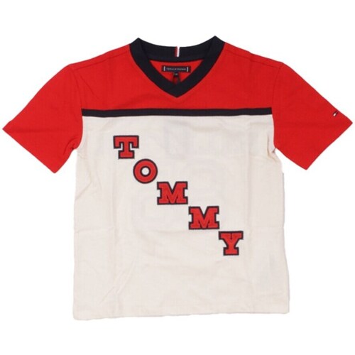 Textiel Jongens T-shirts korte mouwen Tommy Hilfiger KB0KB08676 Multicolour