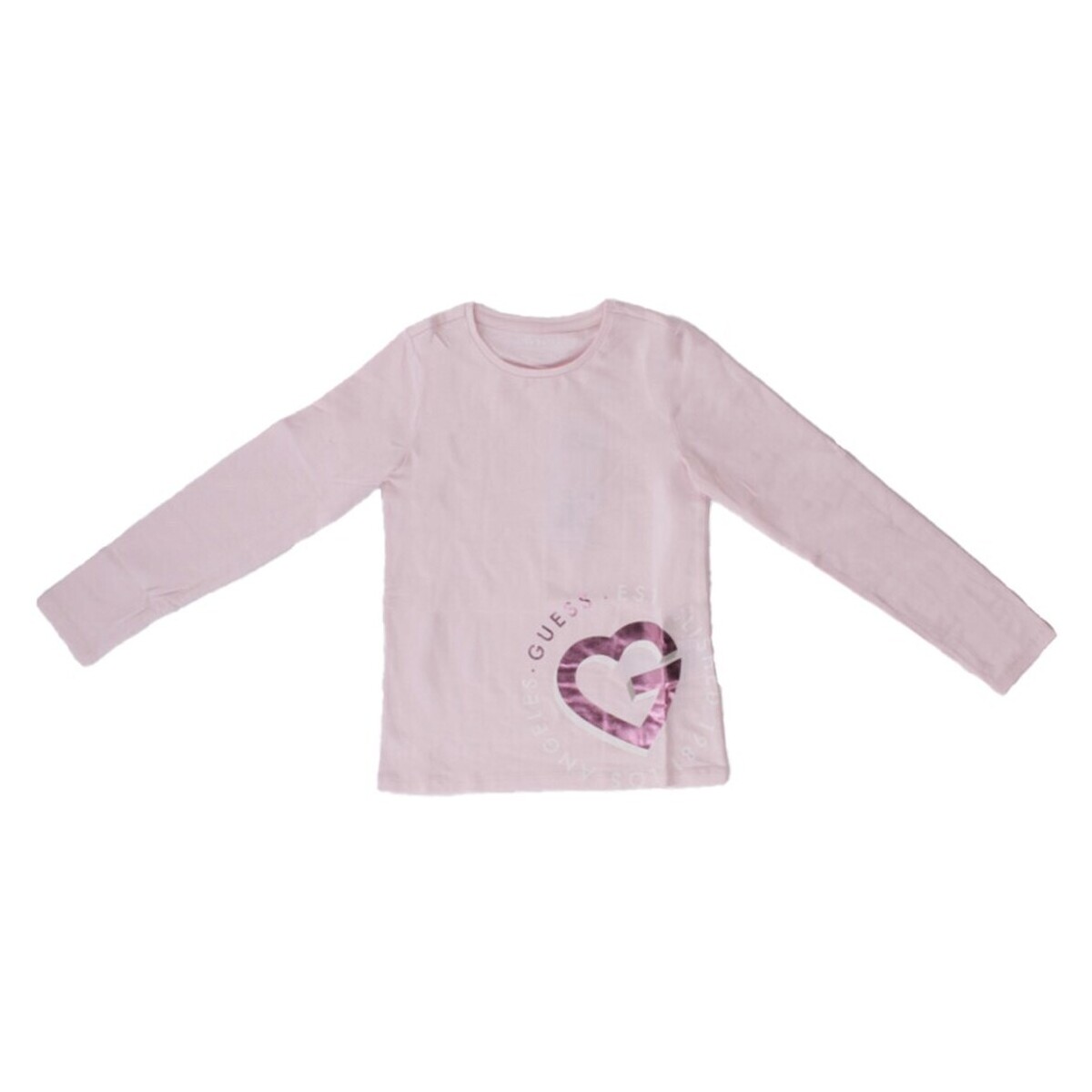 Textiel Meisjes T-shirts met lange mouwen Guess J4RI28K6YW4 Roze