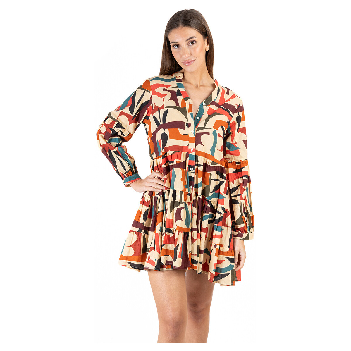 Textiel Dames Korte jurken Isla Bonita By Sigris Korte Jurk Oranje