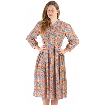 Textiel Dames Lange jurken Isla Bonita By Sigris Lange Midi -Jurk Oranje